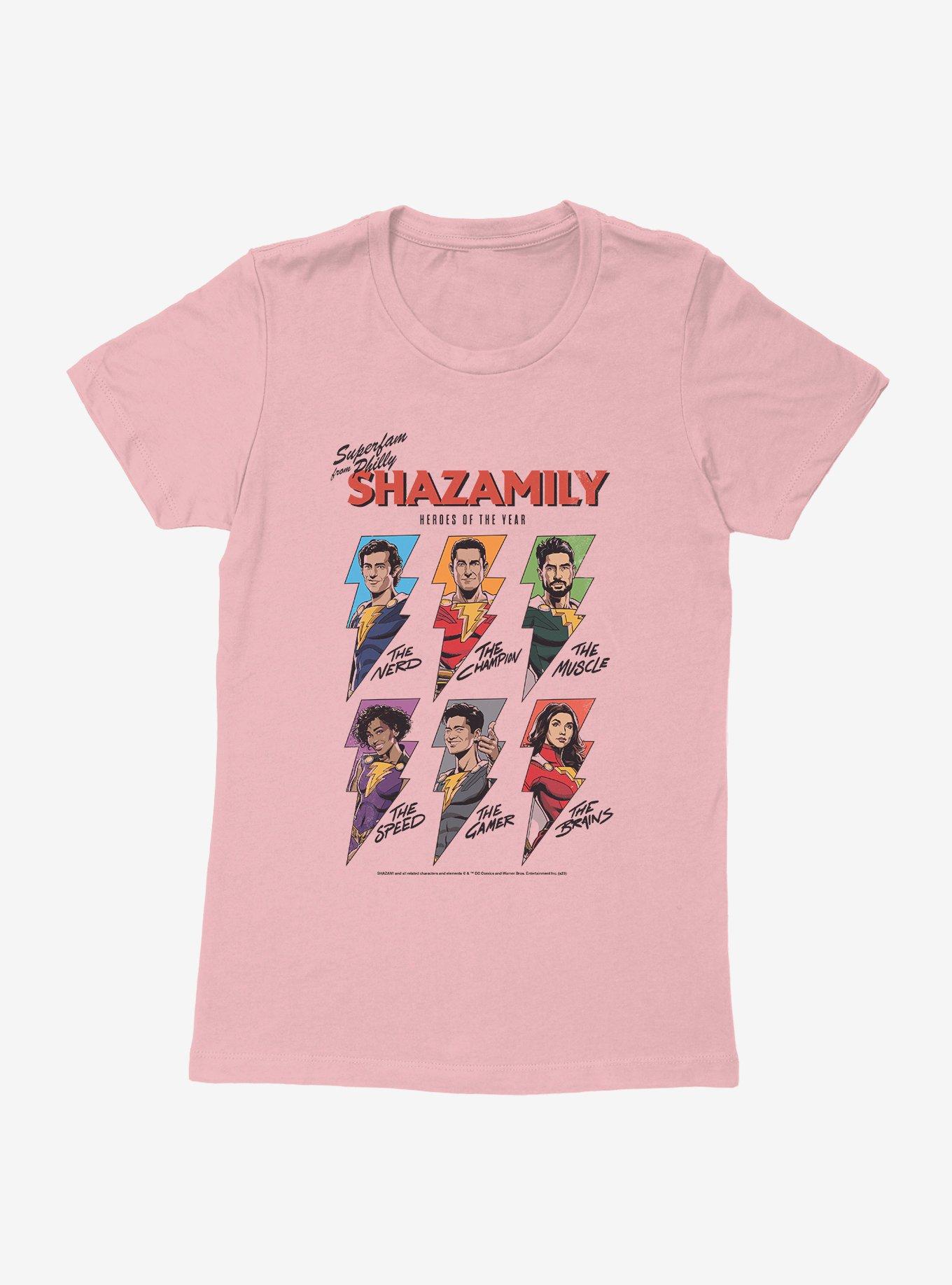 DC Comics Shazam!: Fury Of The Gods Shazamily Womens T-Shirt, LIGHT PINK, hi-res