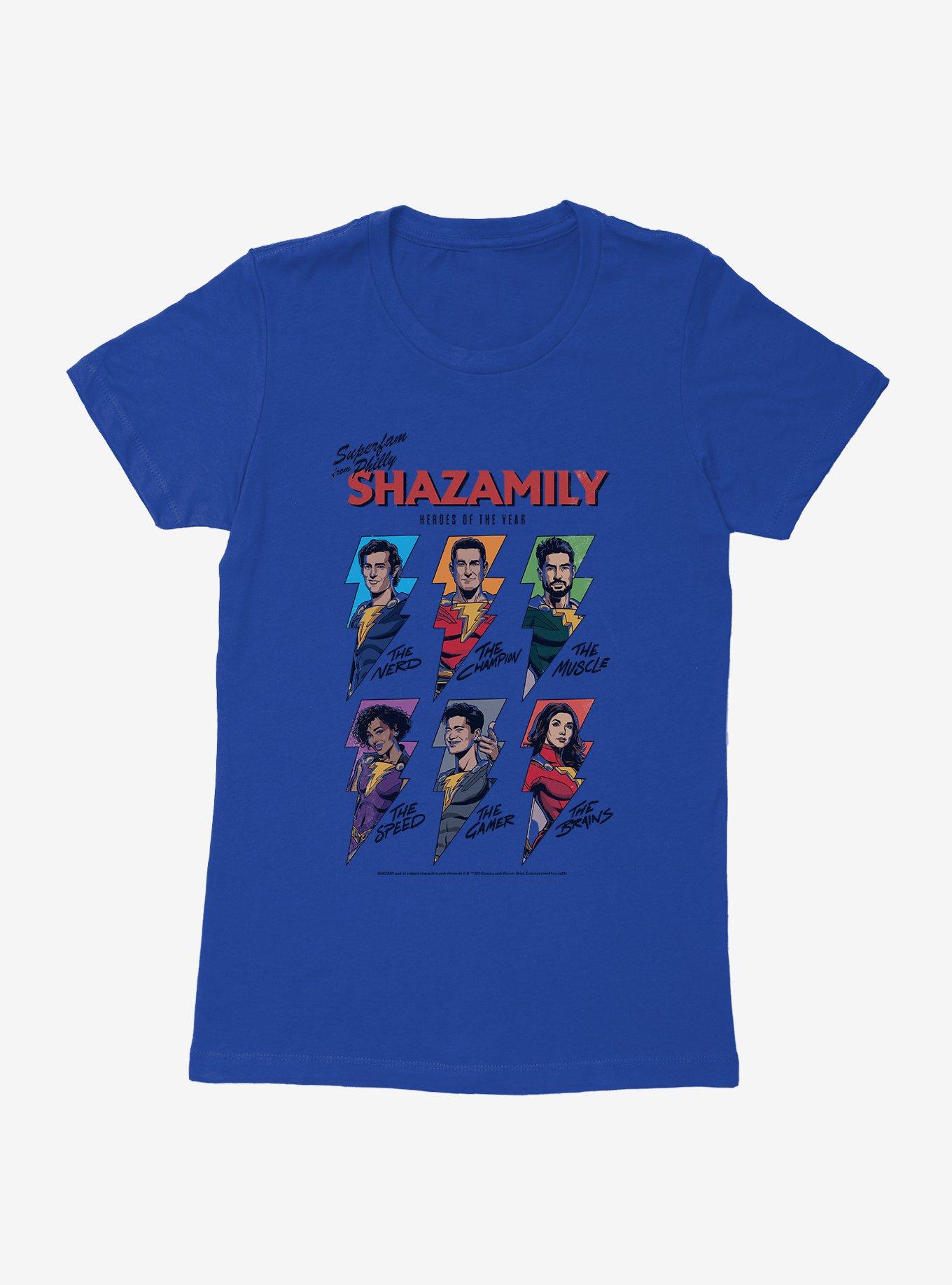 DC Comics Shazam!: Fury Of The Gods Shazamily Womens T-Shirt, ROYAL, hi-res