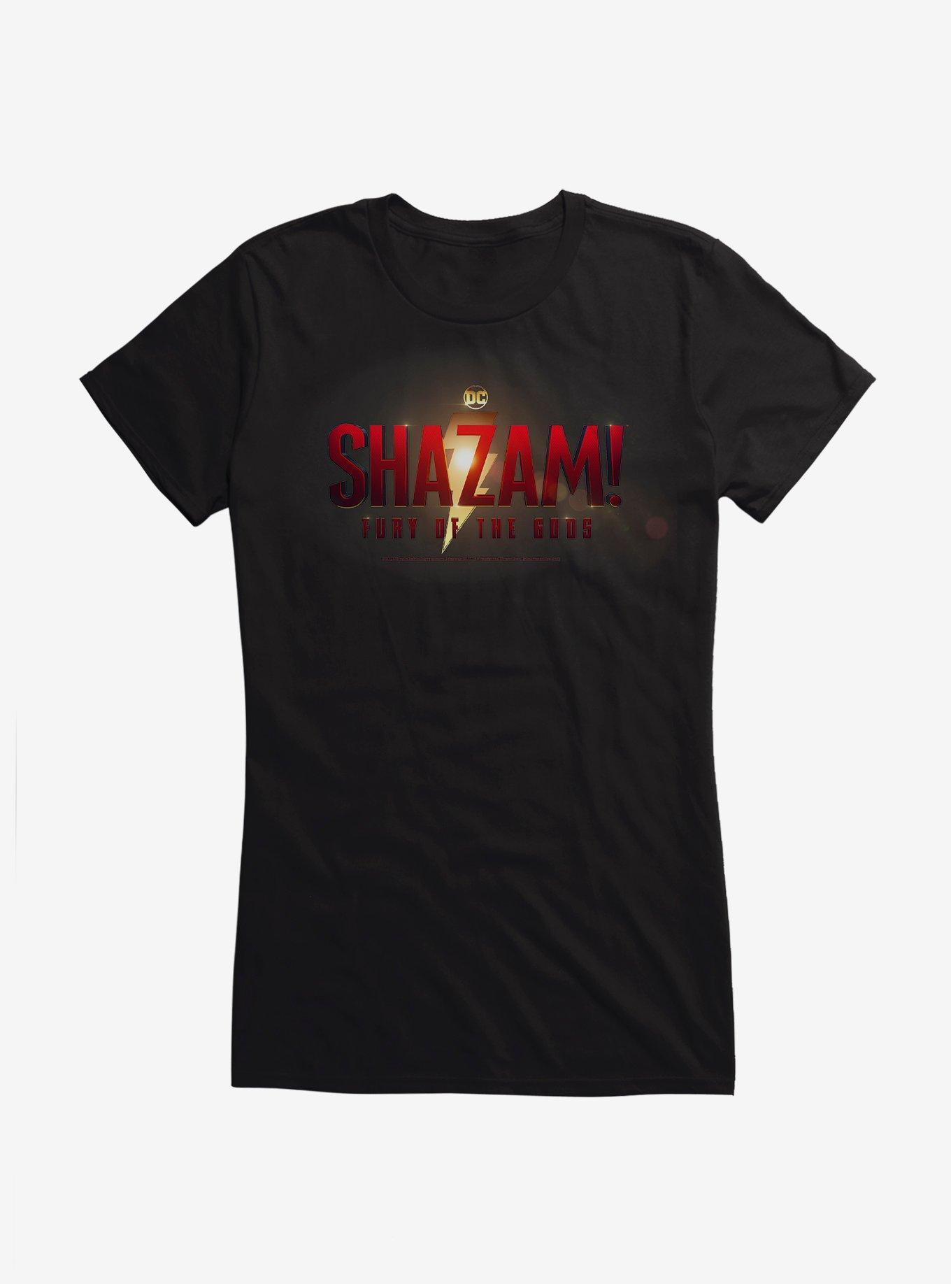 DC Comics Shazam!: Fury Of The Gods Logo Girls T-Shirt, , hi-res