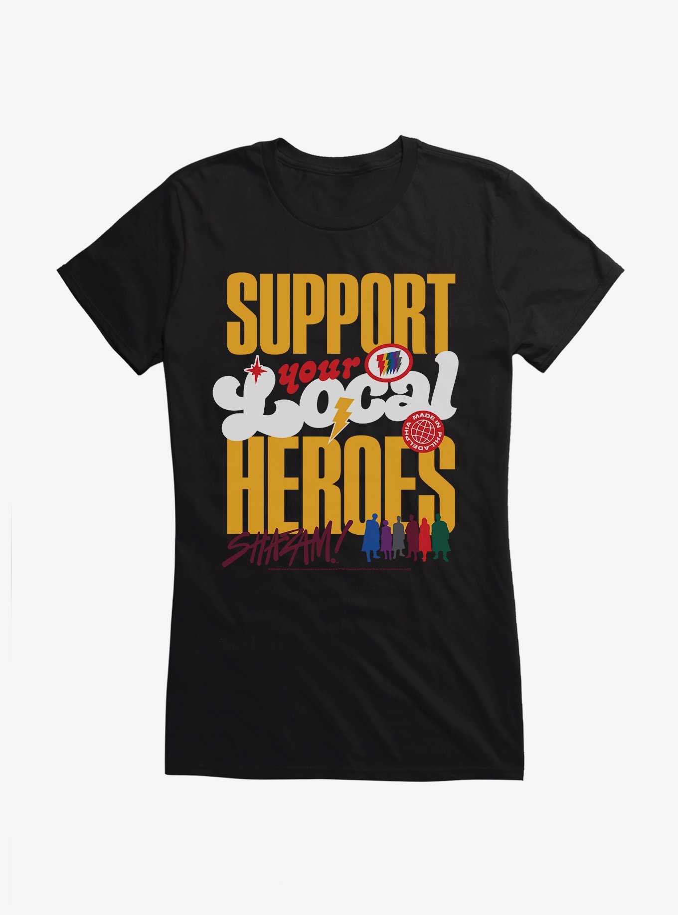 DC Comics Shazam!: Fury Of The Gods Support Heroes Girls T-Shirt, , hi-res