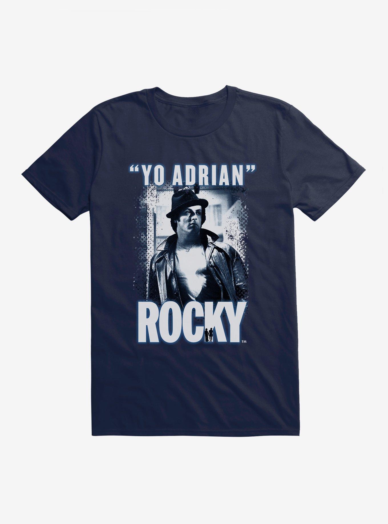 Rocky "Yo Adrian" T-Shirt, MIDNIGHT NAVY, hi-res