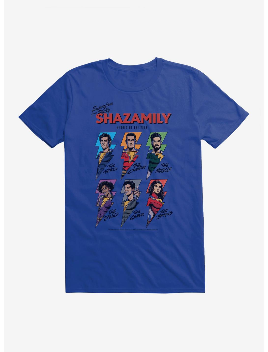 DC Comics Shazam!: Fury Of The Gods Shazamily T-Shirt, ROYAL, hi-res