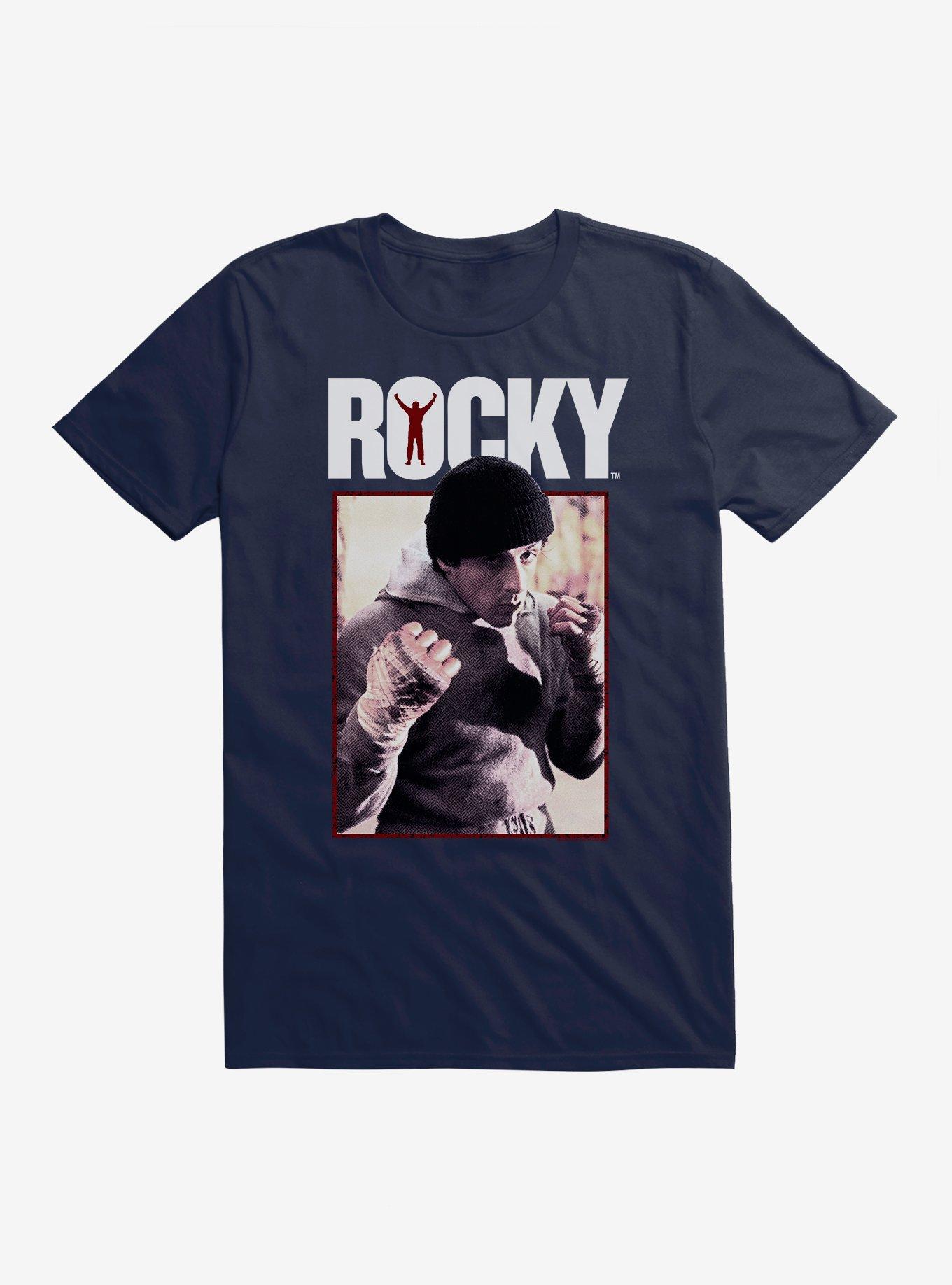Rocky Fighting Stance T-Shirt, MIDNIGHT NAVY, hi-res