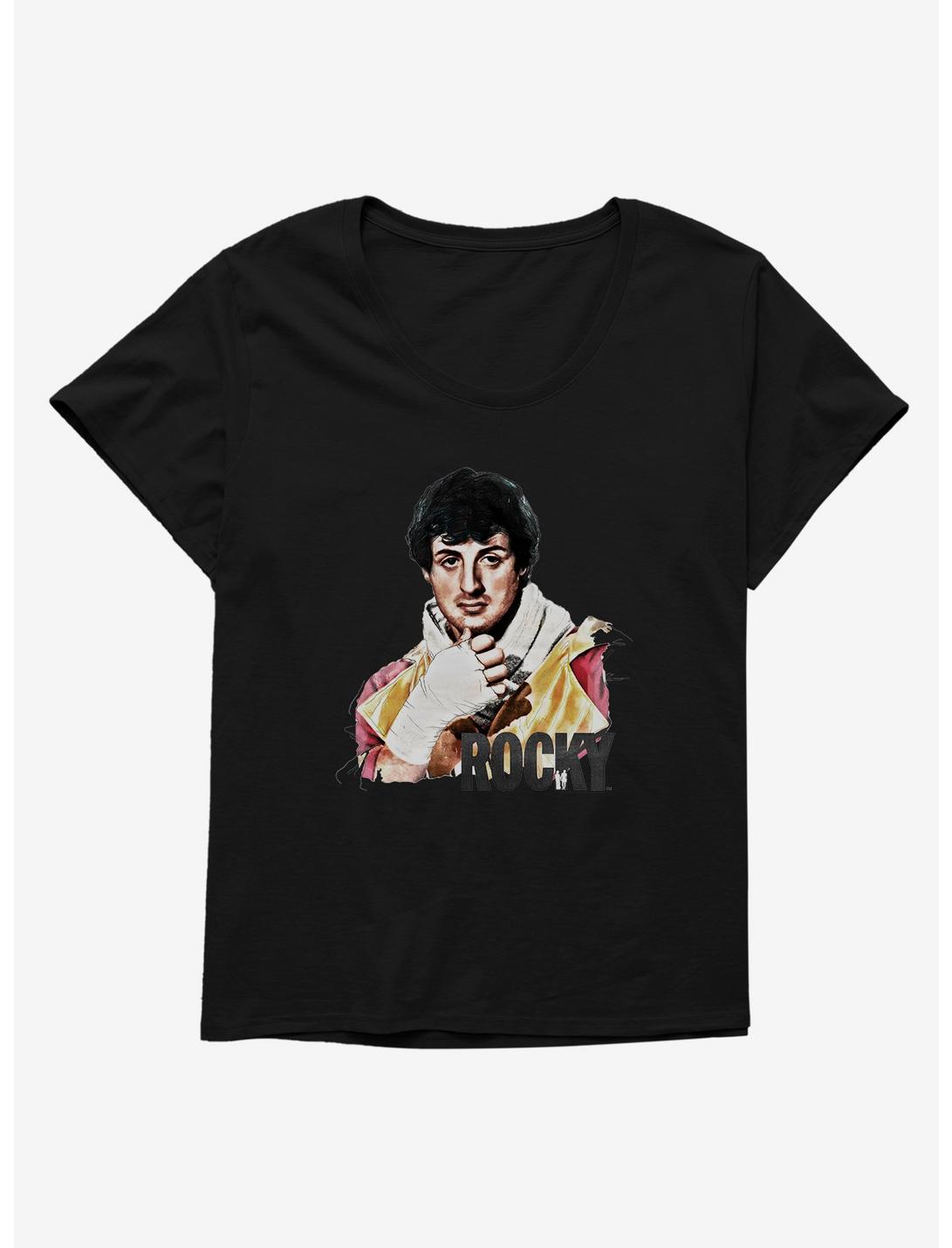 Rocky Pensive Portrait Womens T-Shirt Plus Size, , hi-res