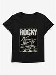 Rocky Punch To Apollo Print Womens T-Shirt Plus Size, , hi-res