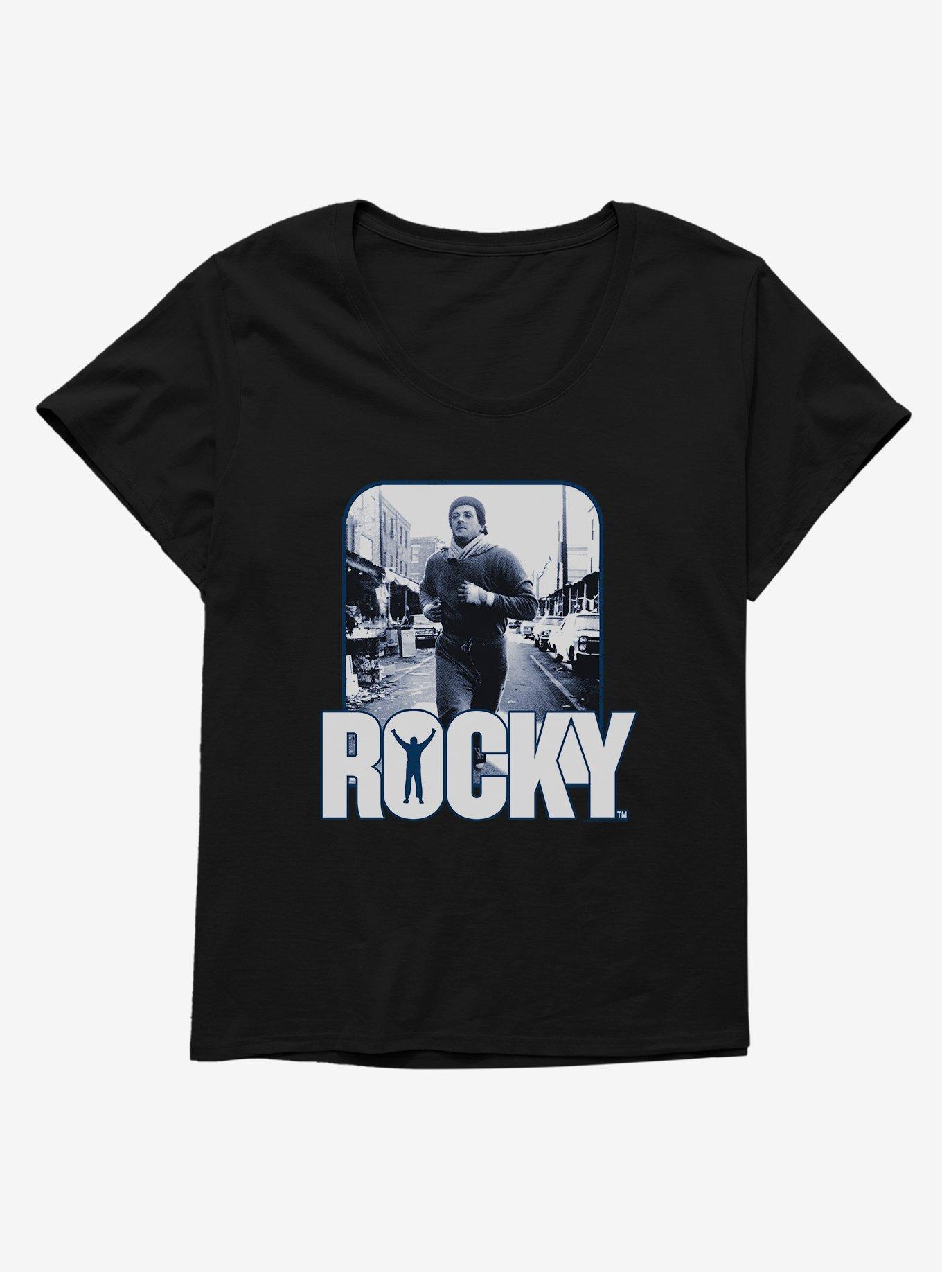 Rocky Training Portrait Womens T-Shirt Plus Size, , hi-res