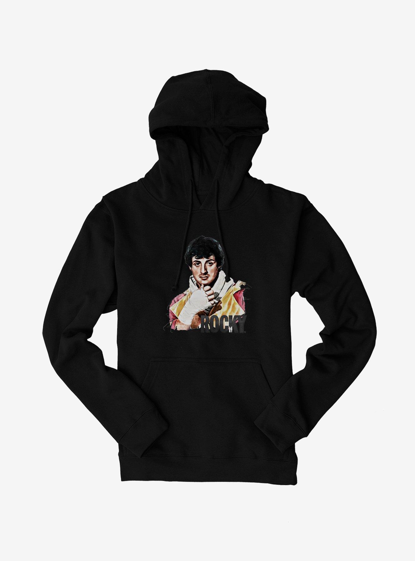 Rocky Pensive Portrait Hoodie, , hi-res