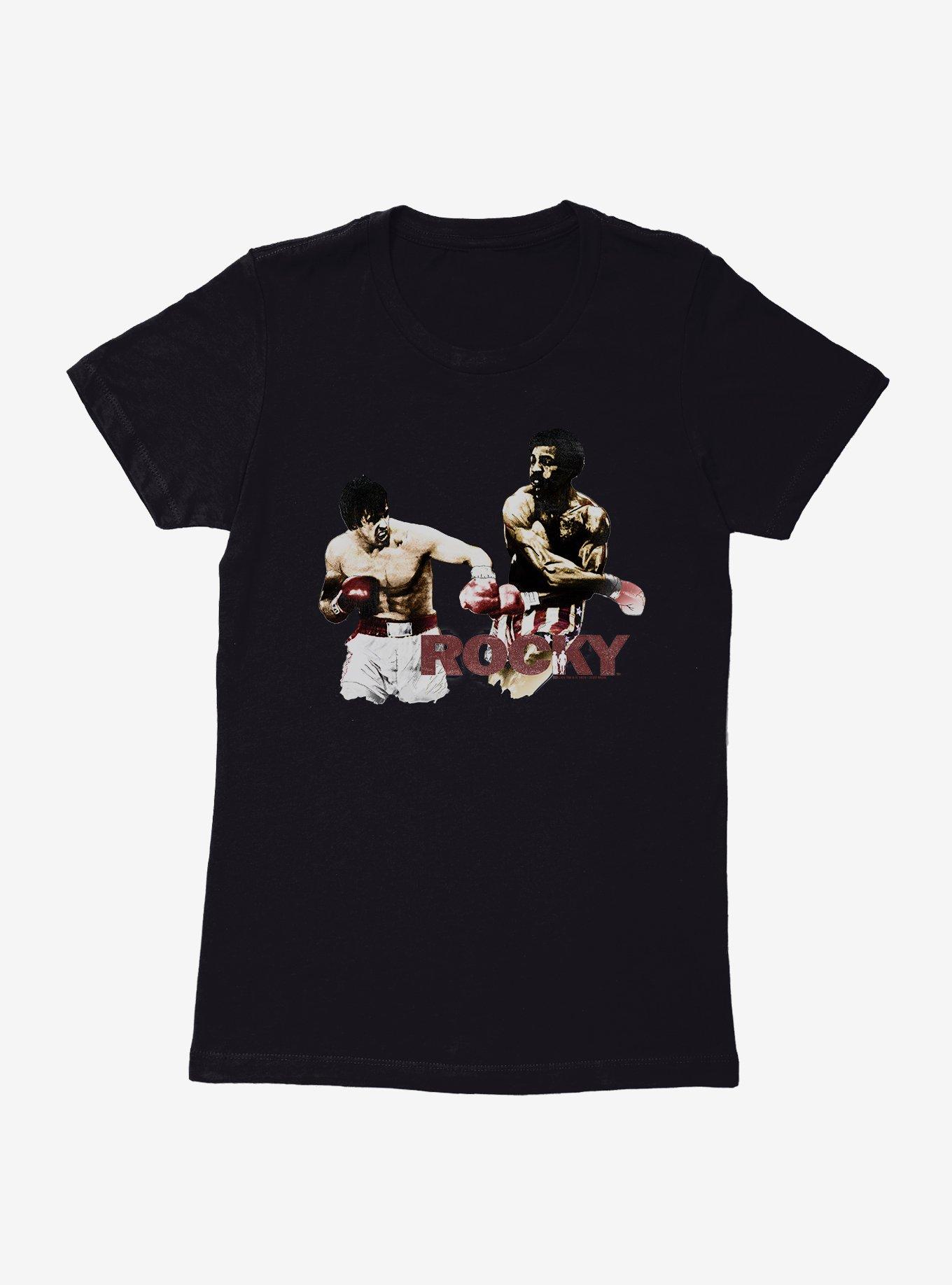 Rocky Vs. Apollo Creed Fight Scene Womens T-Shirt, , hi-res