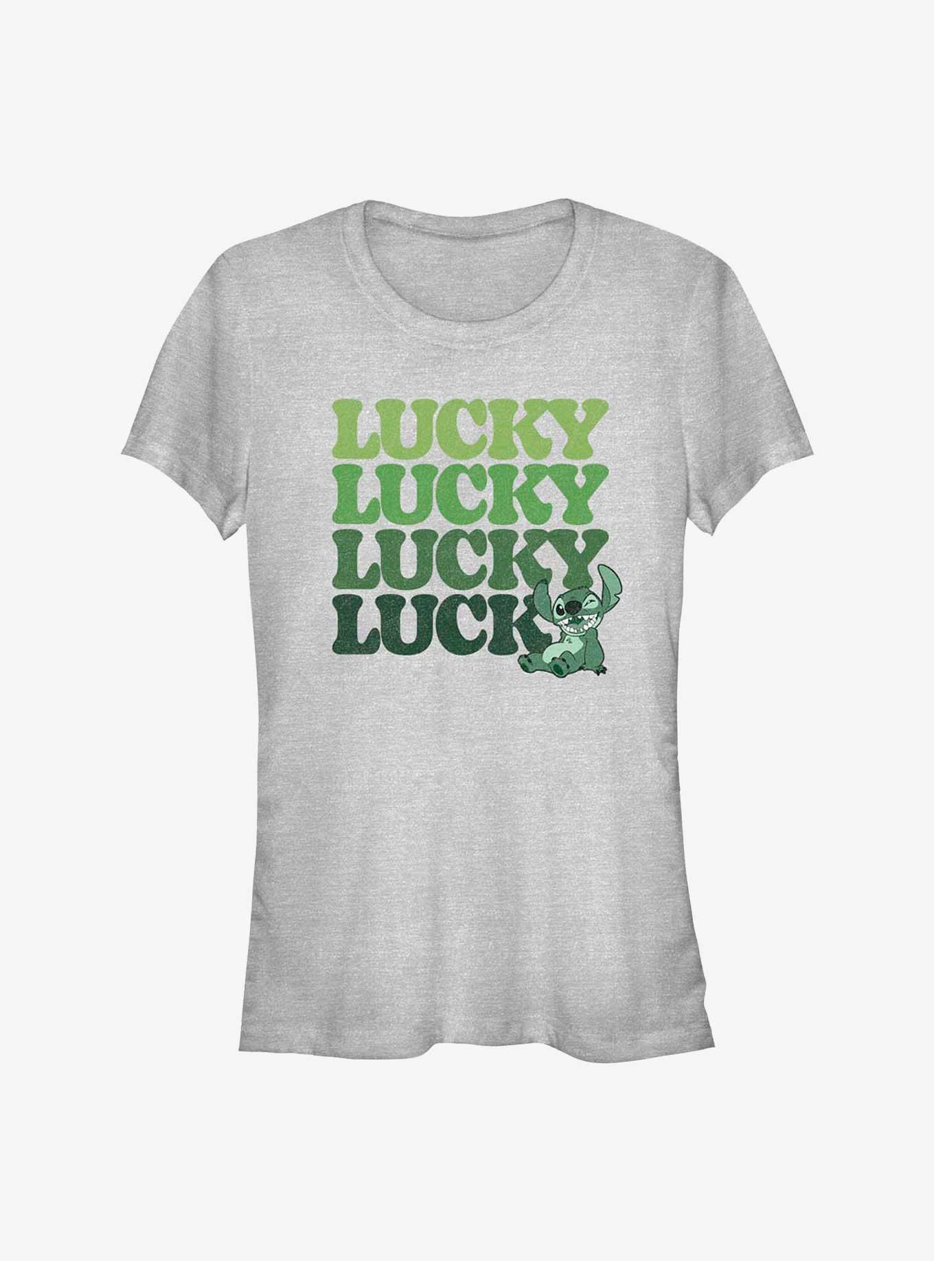 Disney Lilo & Stitch Lucky Stitch Stack Girls T-Shirt, , hi-res