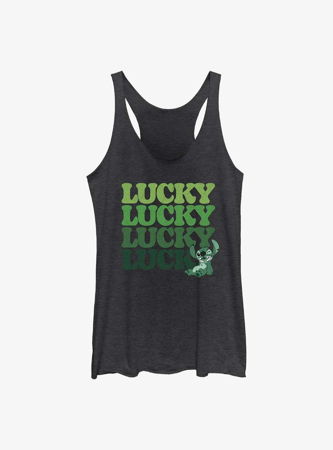 Disney Lilo & Stitch Lucky Stitch Stack Girls Tank, , hi-res