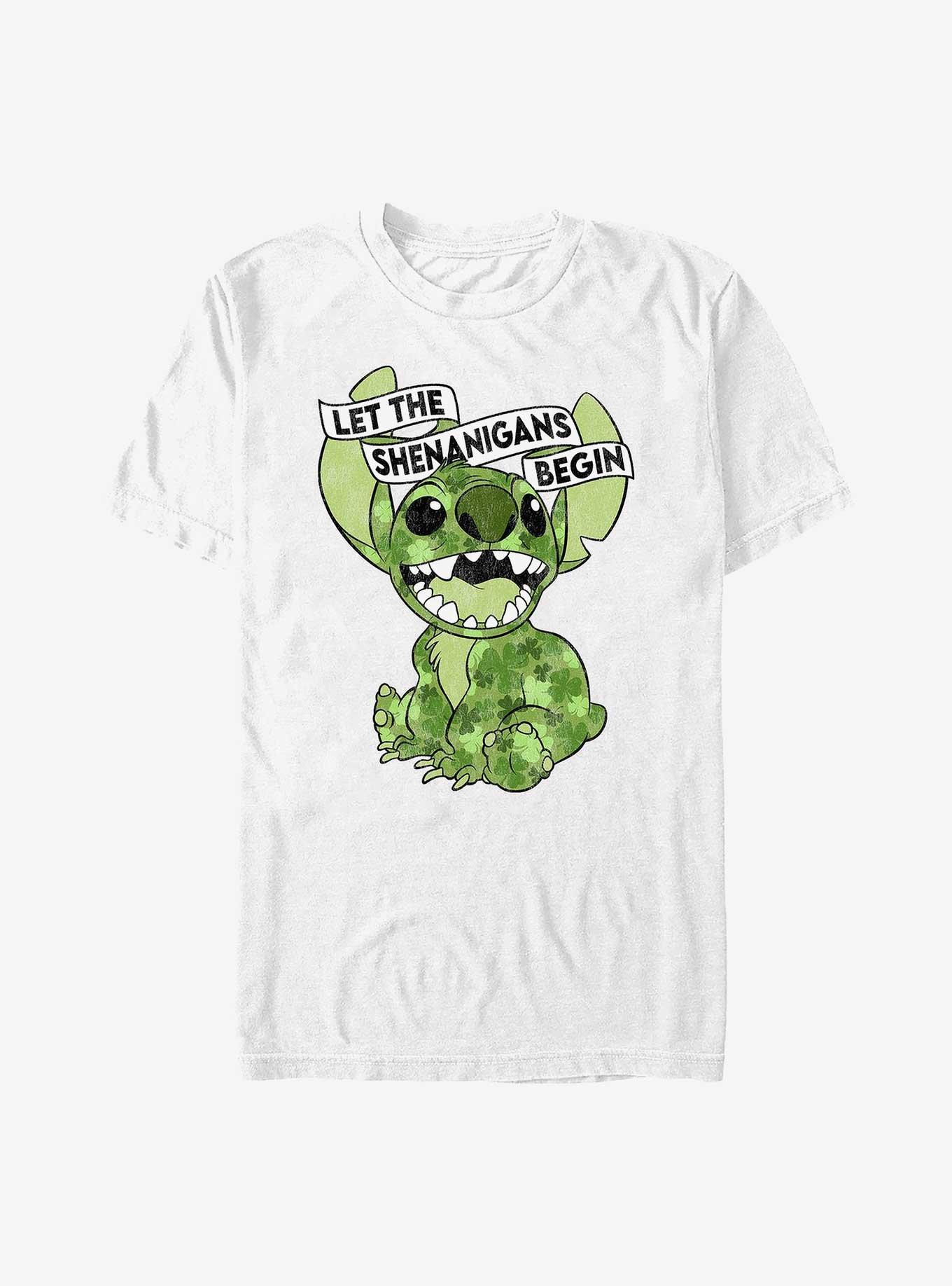 Disney Lilo & Stitch Clover Stitch Let The Shenanigans Begin T-Shirt, , hi-res