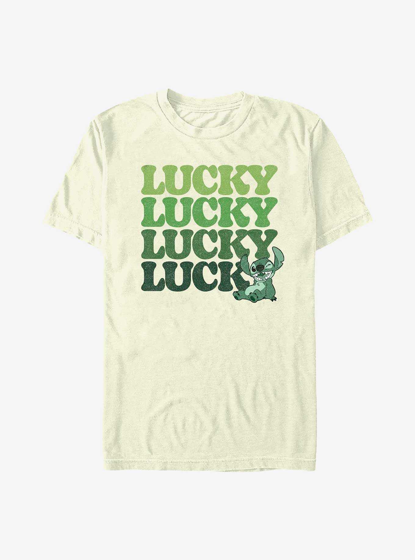 Disney Lilo & Stitch Lucky Stitch Stack T-Shirt, , hi-res