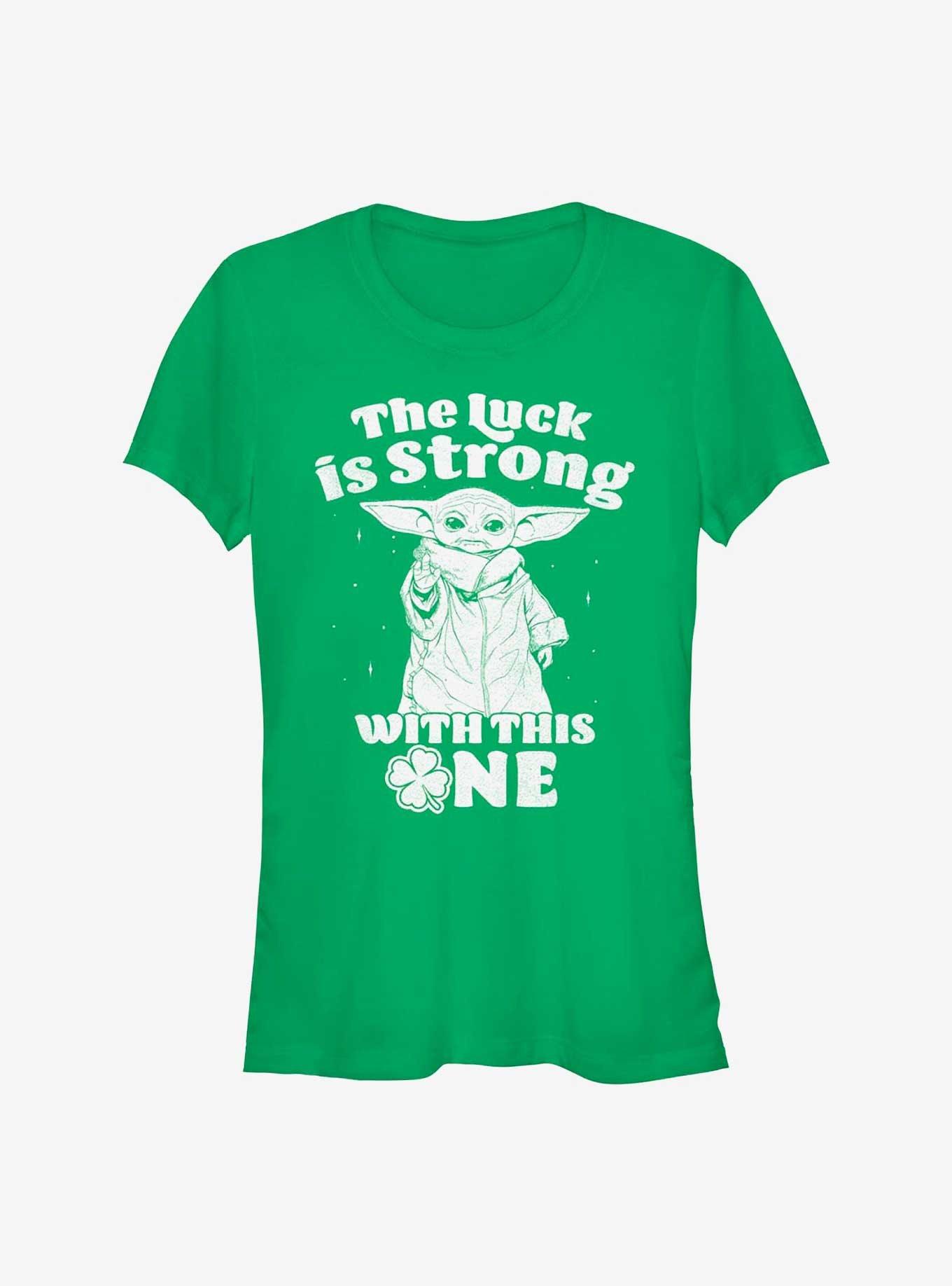 Star Wars The Mandalorian Strong With Luck Girls T-Shirt, , hi-res
