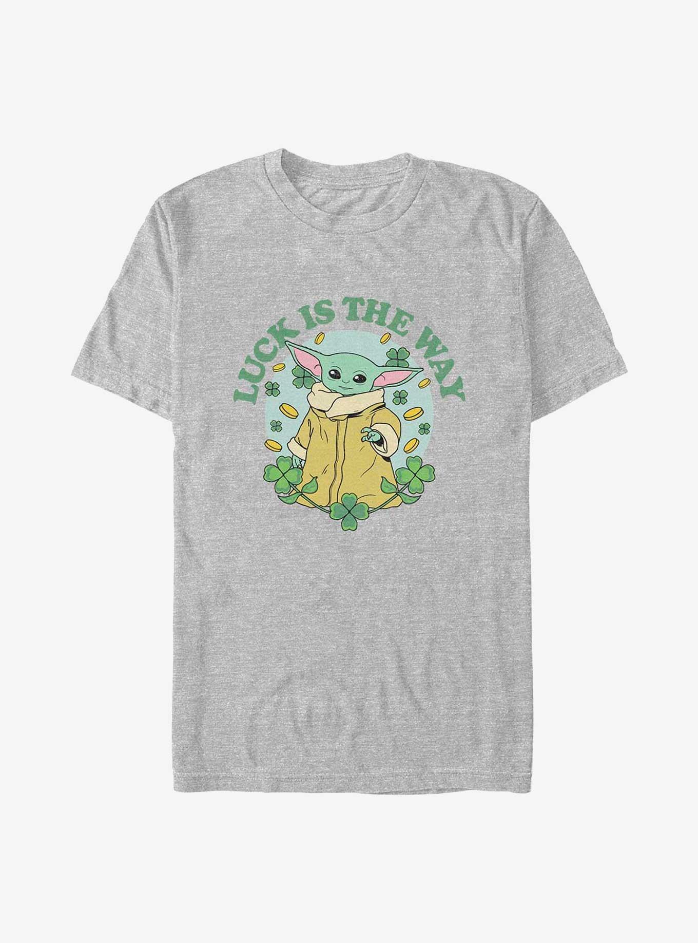 Star Wars The Mandalorian Grogu Luck Is The Way T-Shirt, , hi-res