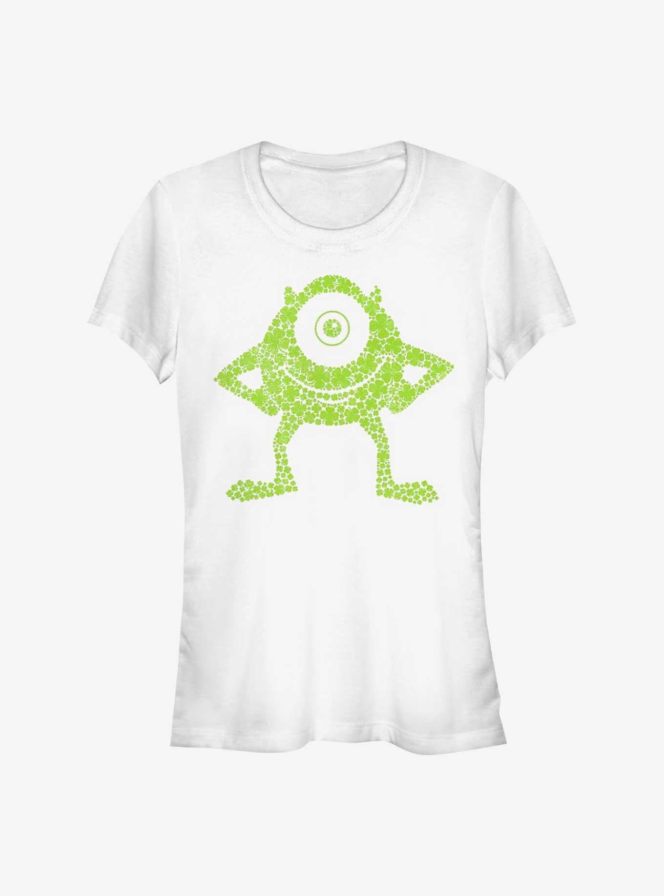 Disney Pixar Monsters University Shamrock Mike Girls T-Shirt, WHITE, hi-res