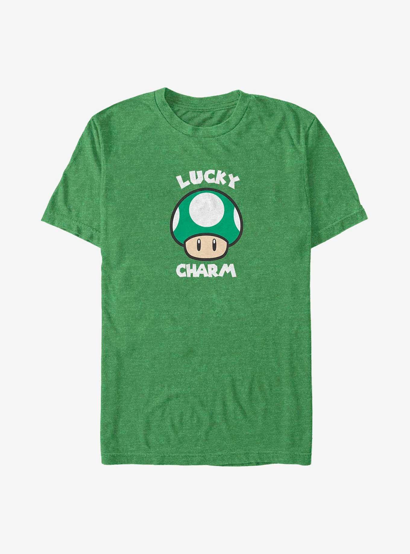Nintendo Lucky Charm Mushroom T-Shirt, KEL HTR, hi-res
