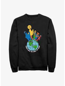 Sesame Street Friends Make The World Sweatshirt, , hi-res