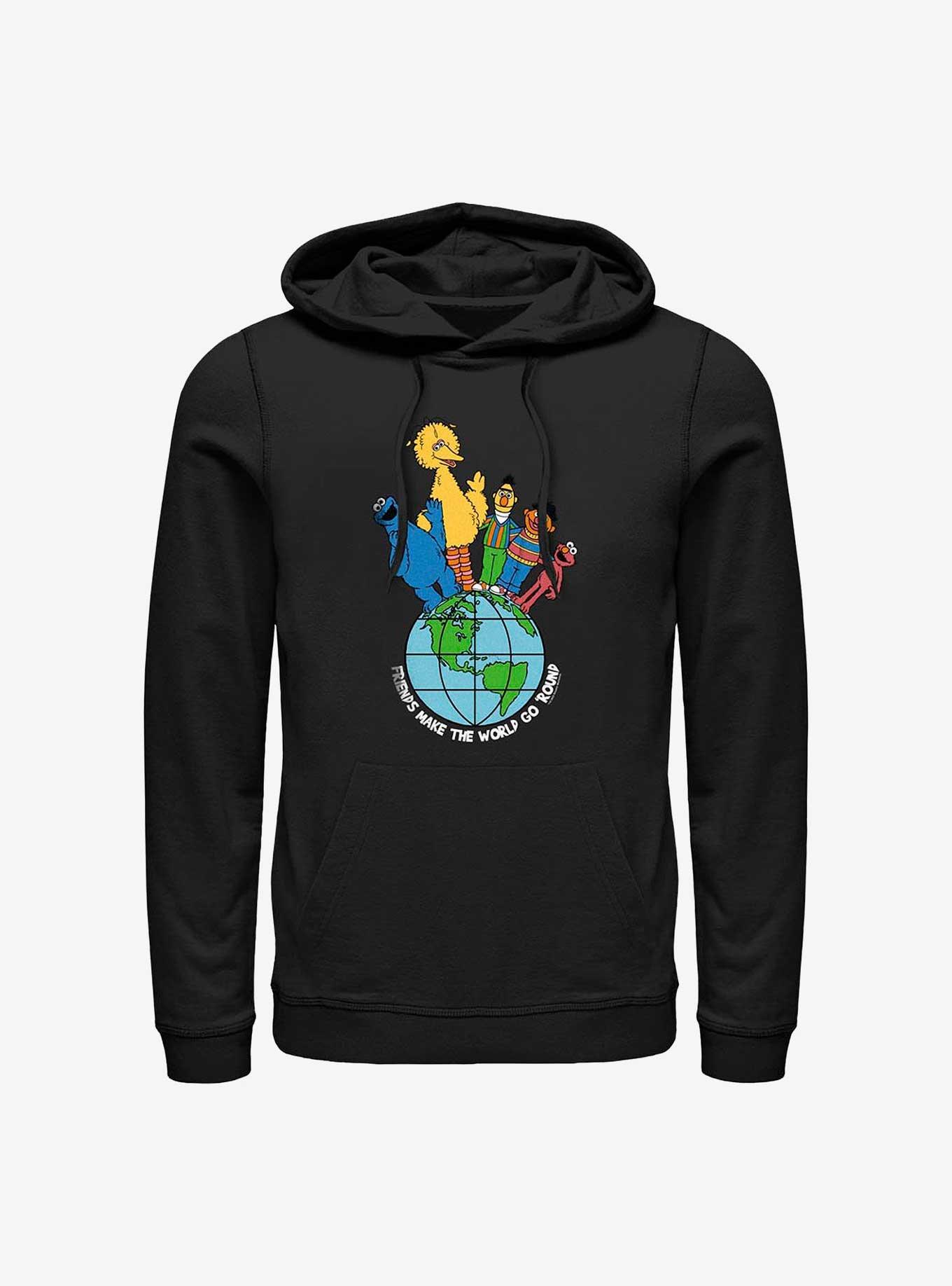 Sesame Street Friends Make The World Hoodie, BLACK, hi-res