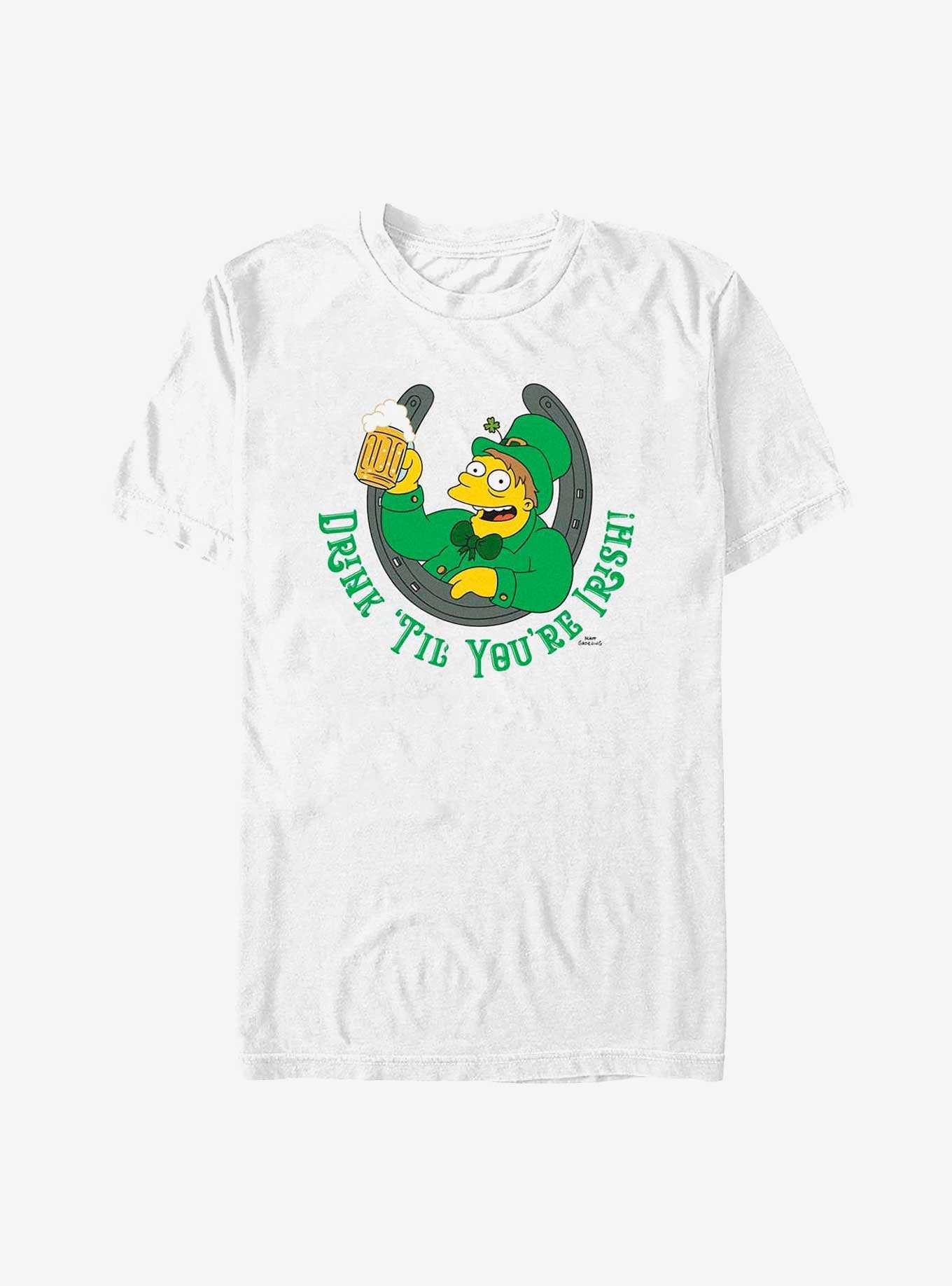 The Simpsons Drink 'Til You're Irish T-Shirt, , hi-res