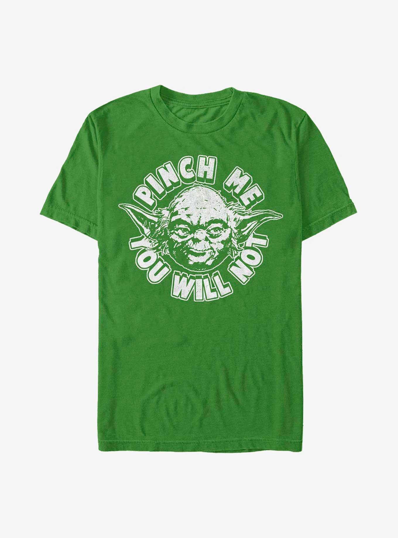 Star Wars Yoda Pinch Me You Will Not T-Shirt, KELLY, hi-res