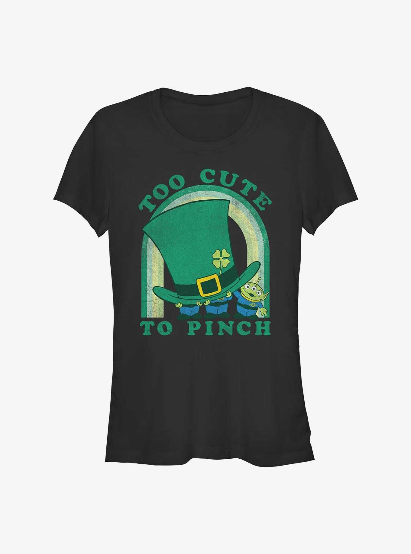 Disney Pixar Toy Story Aliens Too Cute To Pinch Girls T-Shirt, BLACK, hi-res