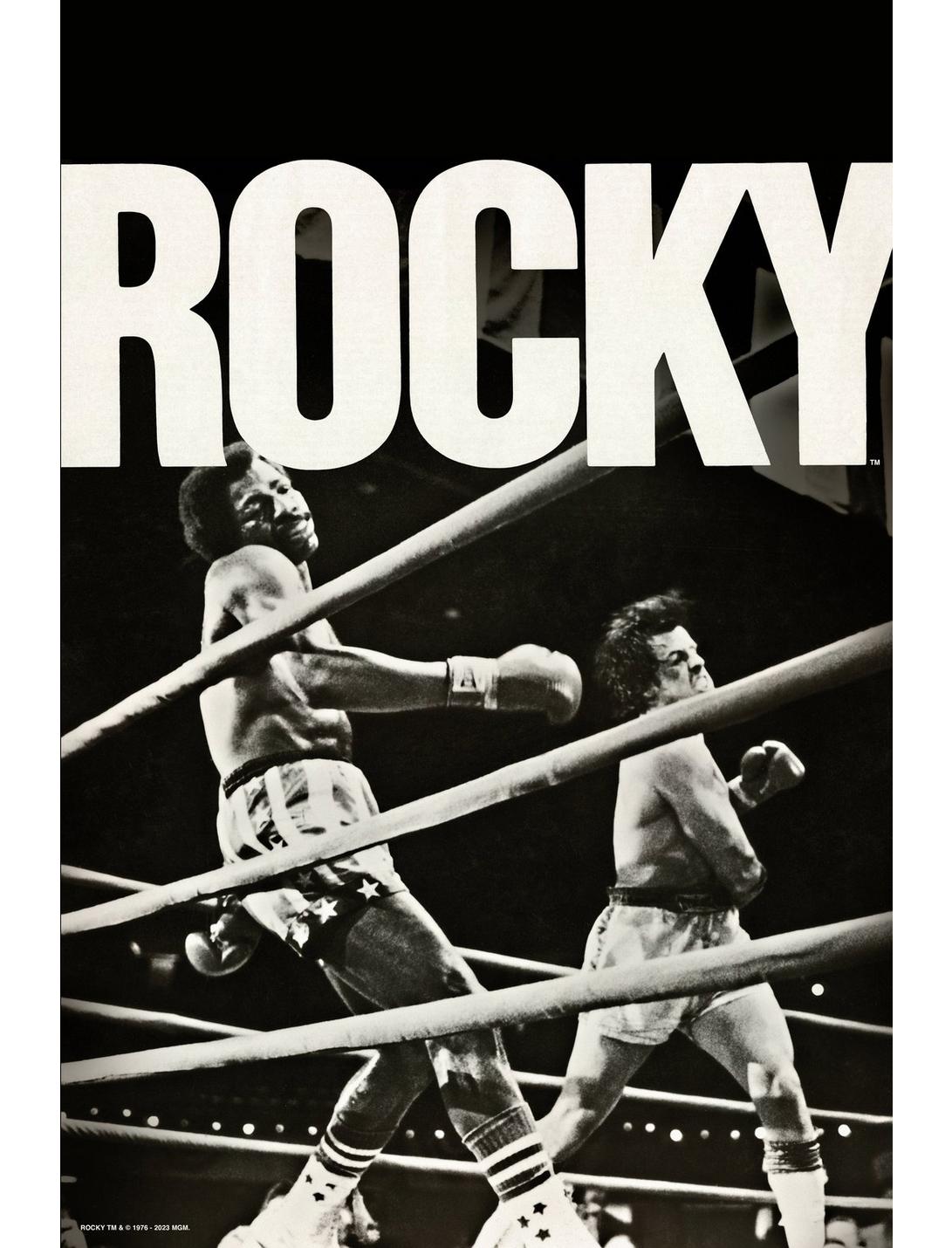Rocky Apollo Creed K.O. Poster, WHITE, hi-res