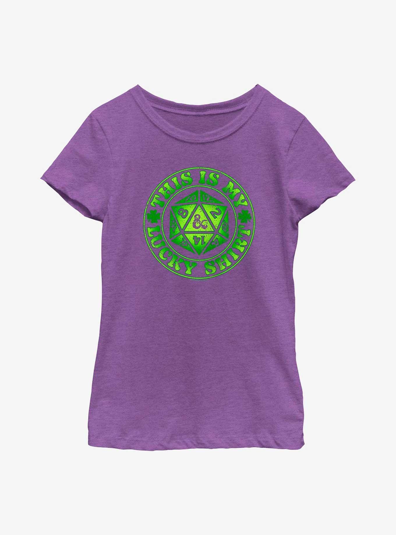 Dungeons & Dragons This Is My Lucky Shirt Youth Girls T-Shirt, , hi-res
