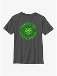 Dungeons & Dragons This Is My Lucky Shirt Youth T-Shirt, CHAR HTR, hi-res