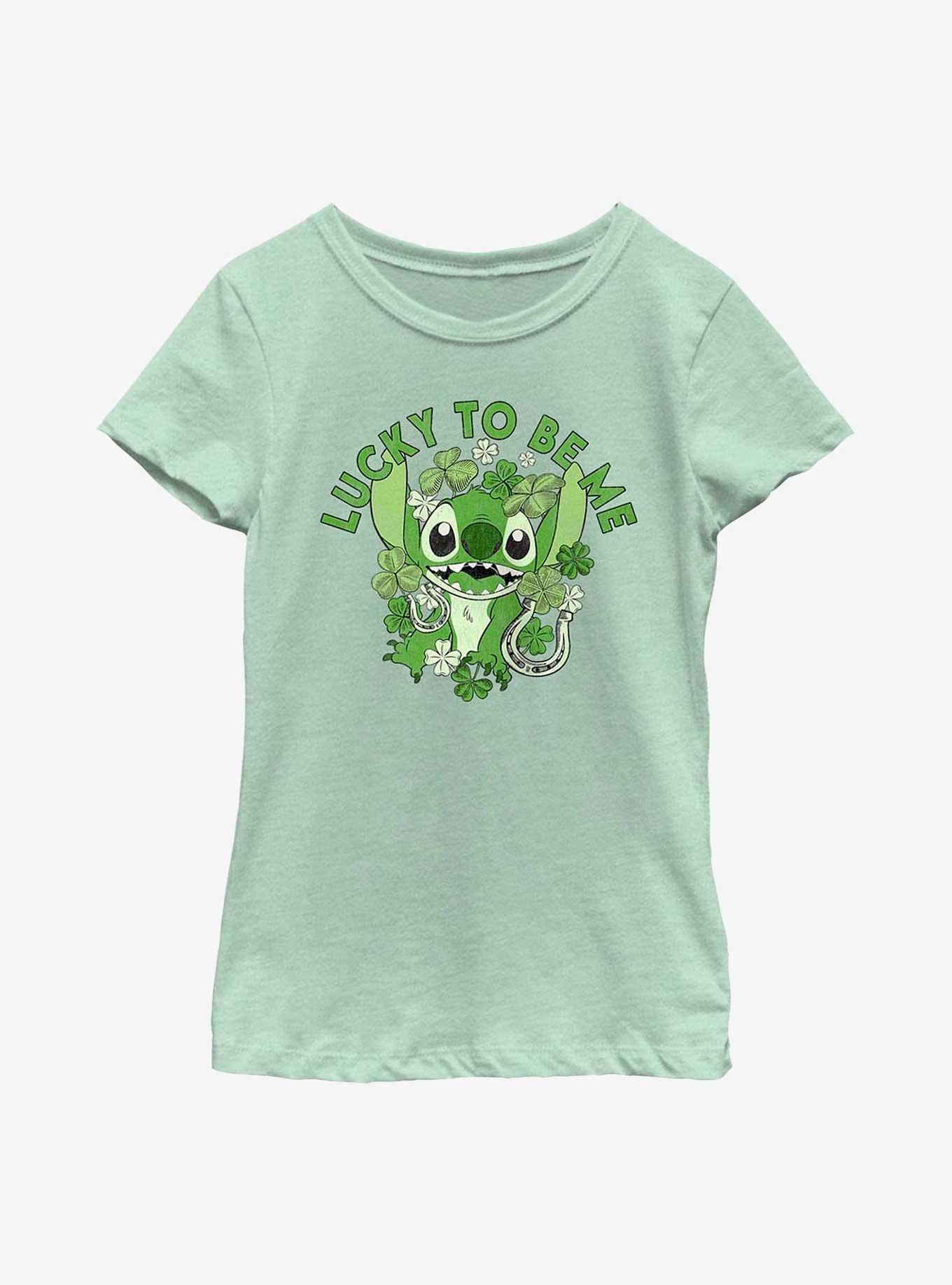 Disney Lilo & Stitch Lucky To Be Me Youth Girls T-Shirt, , hi-res