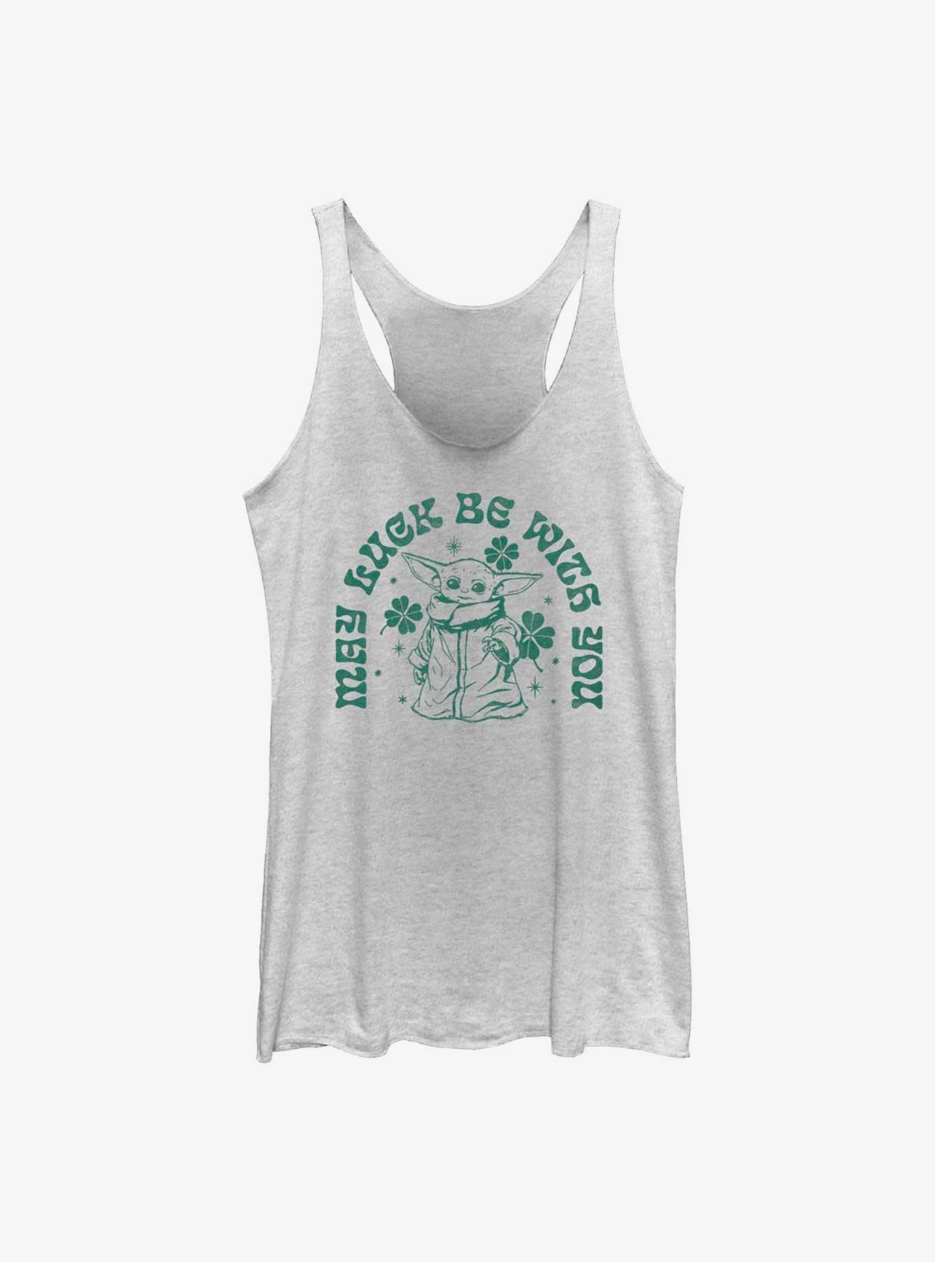 Star Wars The Mandalorian Grogu May Luck Be With You Womens Tank Top