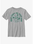 Star Wars The Mandalorian Grogu May Luck Be With You Youth T-Shirt, ATH HTR, hi-res