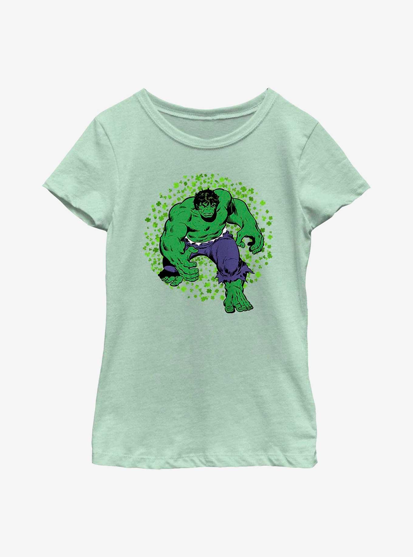 Marvel Shamrock Hulk Youth Girls T-Shirt, , hi-res