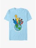 Sesame Street Friends Make The World T-Shirt, LT BLUE, hi-res