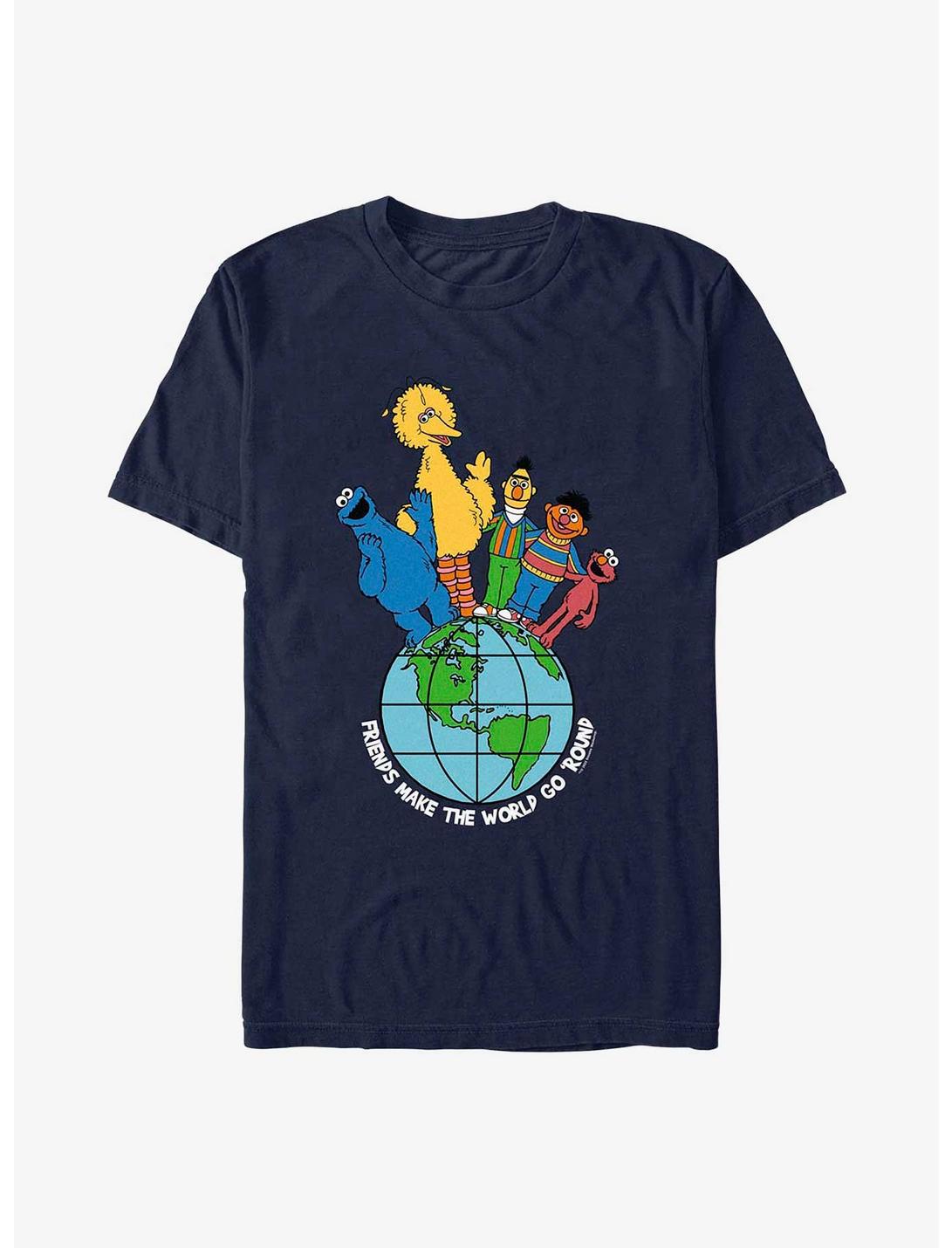 Sesame Street Friends Make The World T-Shirt, NAVY, hi-res