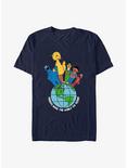 Sesame Street Friends Make The World T-Shirt, NAVY, hi-res