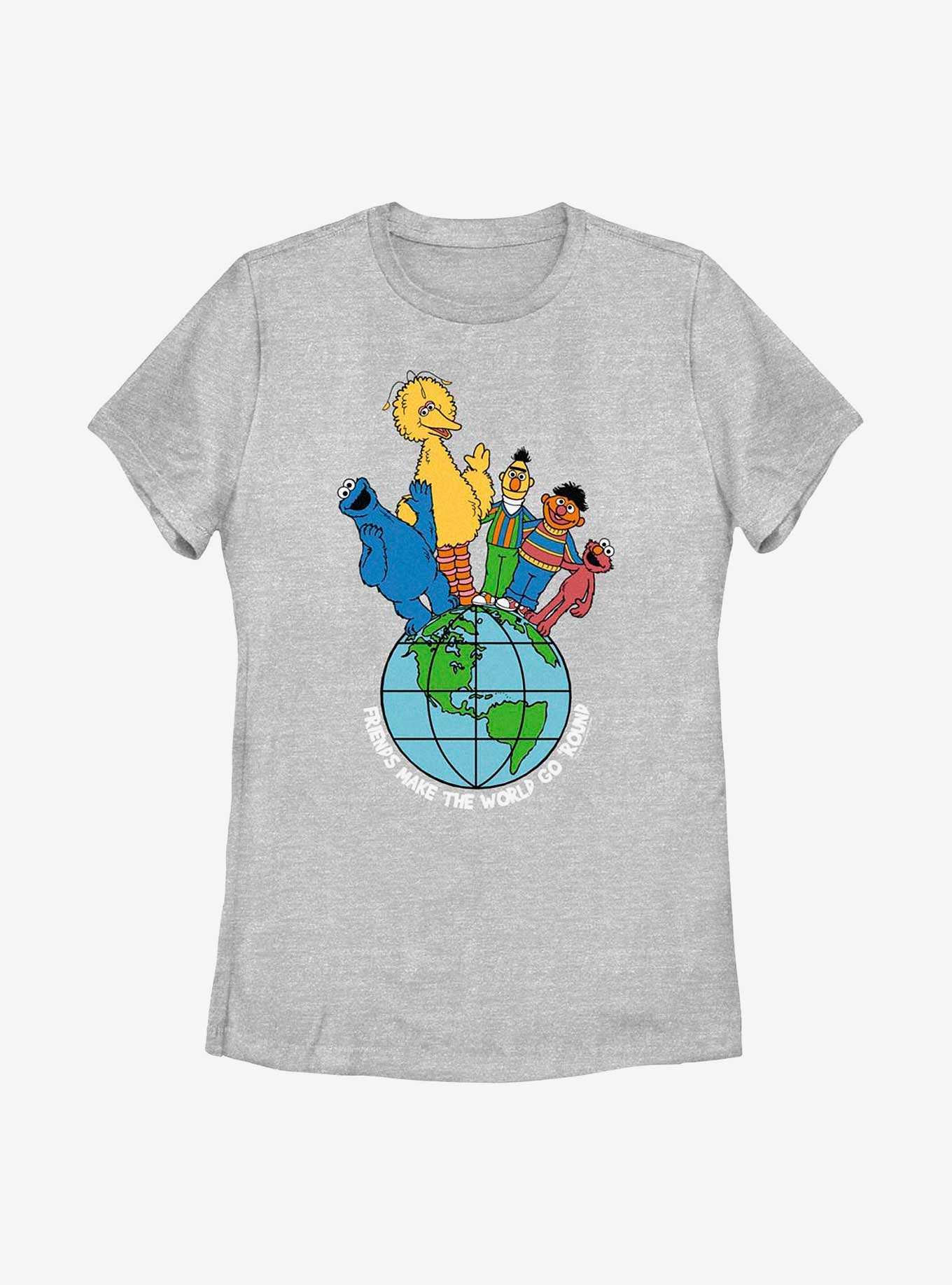 Sesame Street Friends Make The World Womens T-Shirt, , hi-res