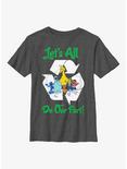 Sesame Street Let's All Do Our Part Youth T-Shirt, CHAR HTR, hi-res