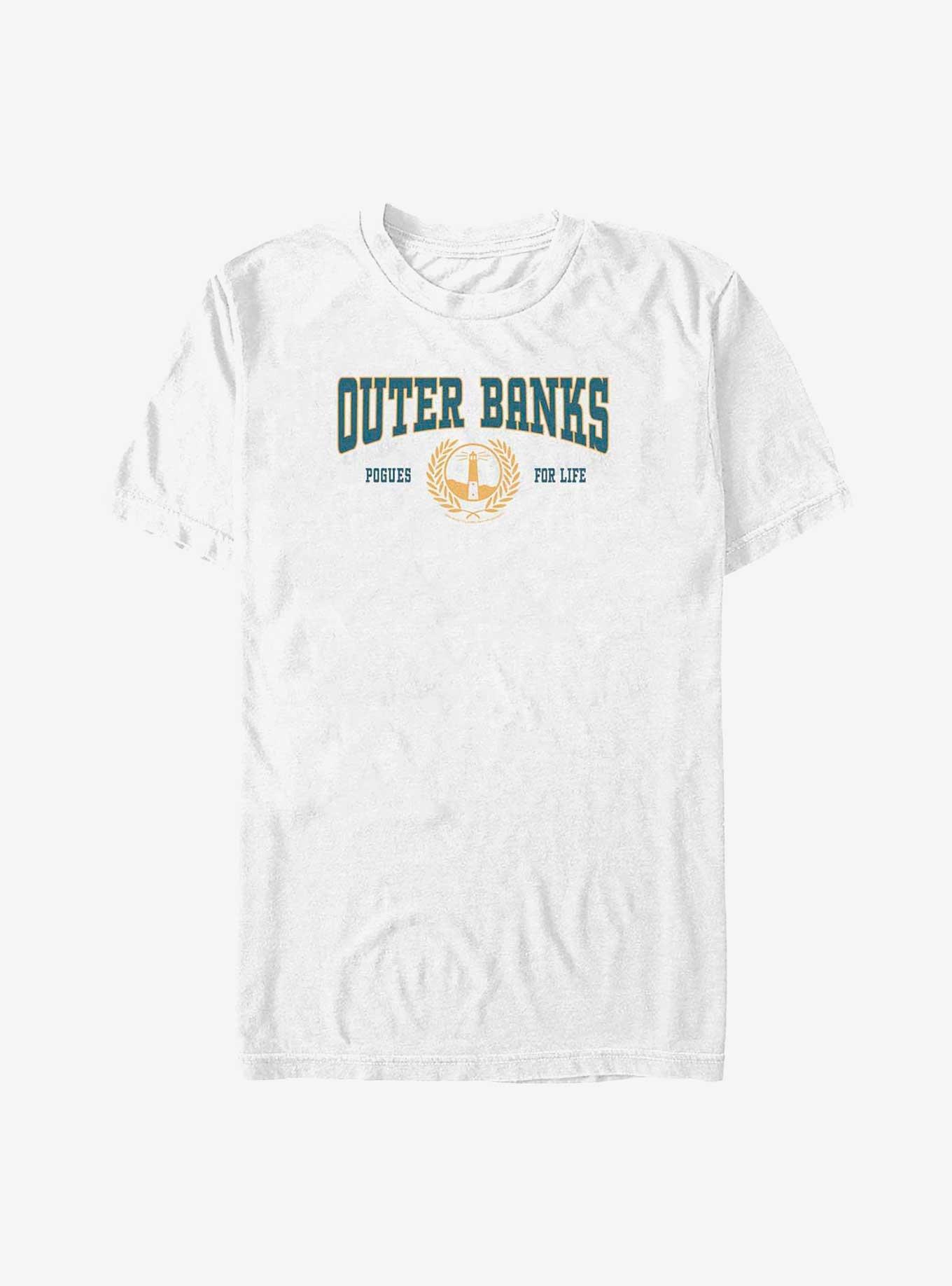 Outer Banks Collegiate T-Shirt, WHITE, hi-res