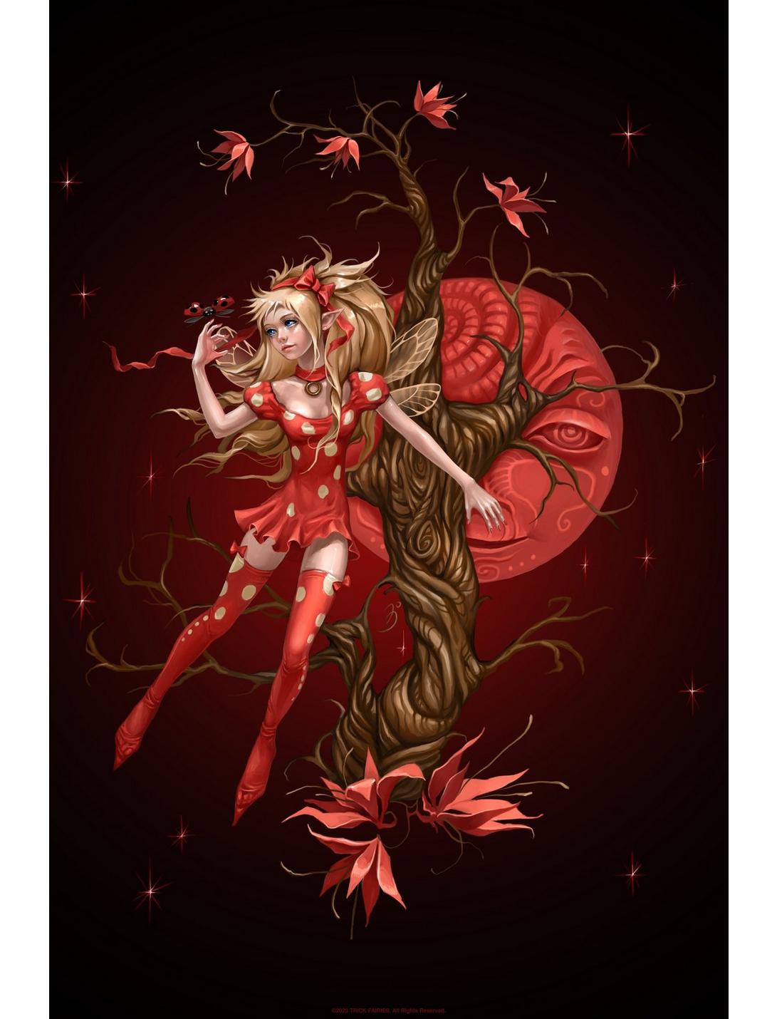 Fairies by Trick Ladybug Fairy Poster, WHITE, hi-res