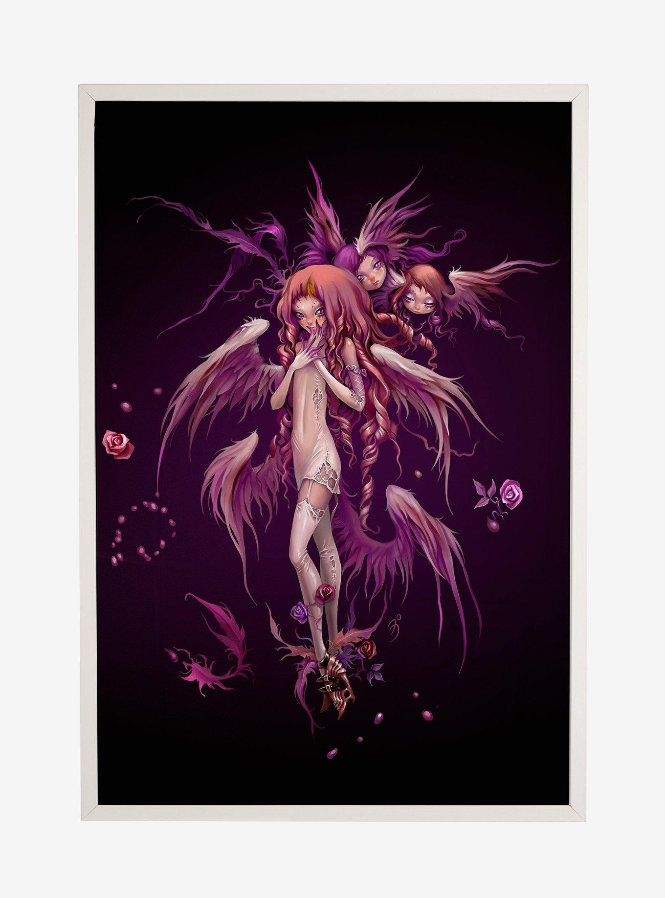Fairies by Trick Mother Fairy Framed Poster, WHITE, hi-res