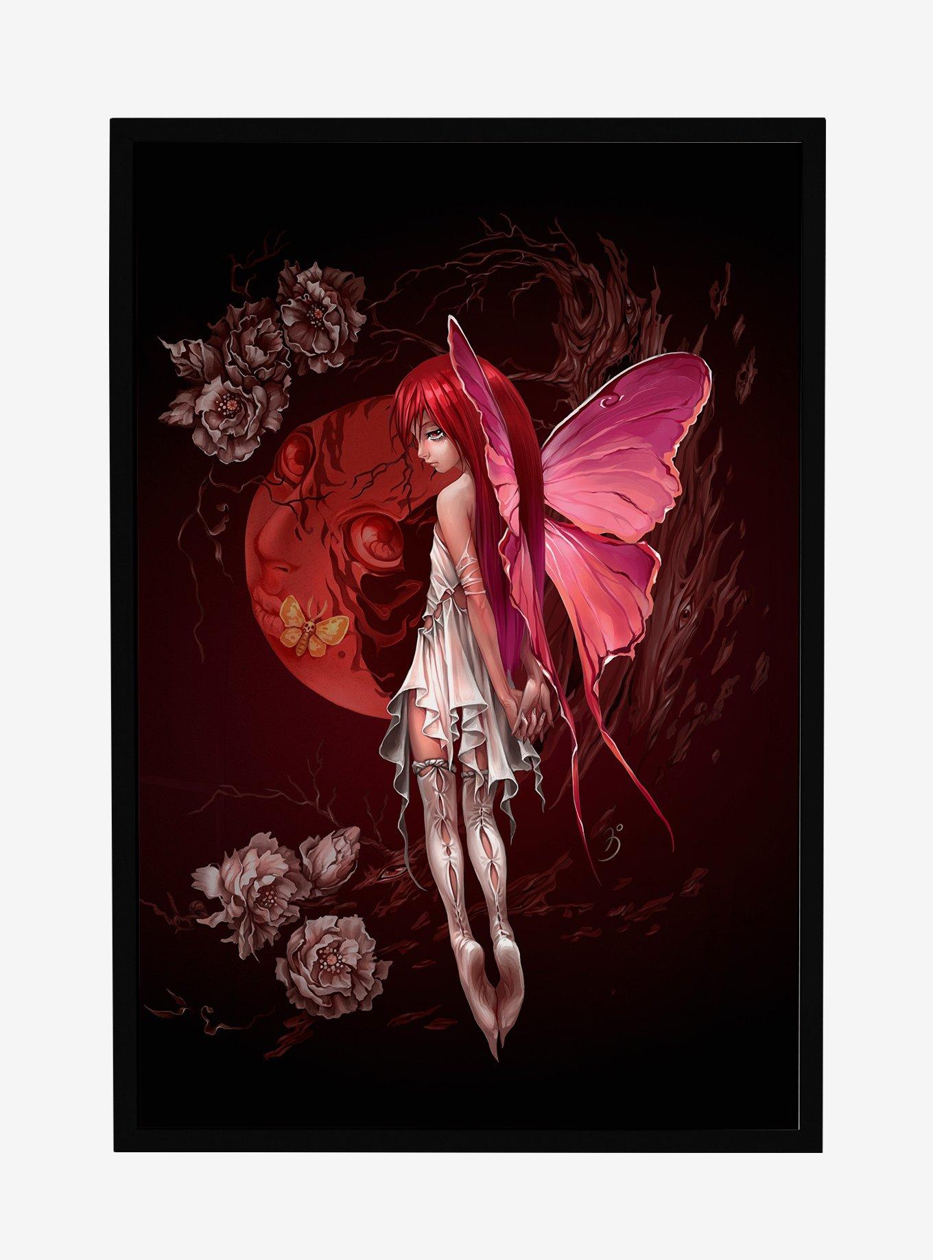 Fairies by Trick Red Fairy Framed Poster, , hi-res