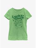 Disney Donald Duck Lucky Duck Youth Girls T-Shirt, GRN APPLE, hi-res