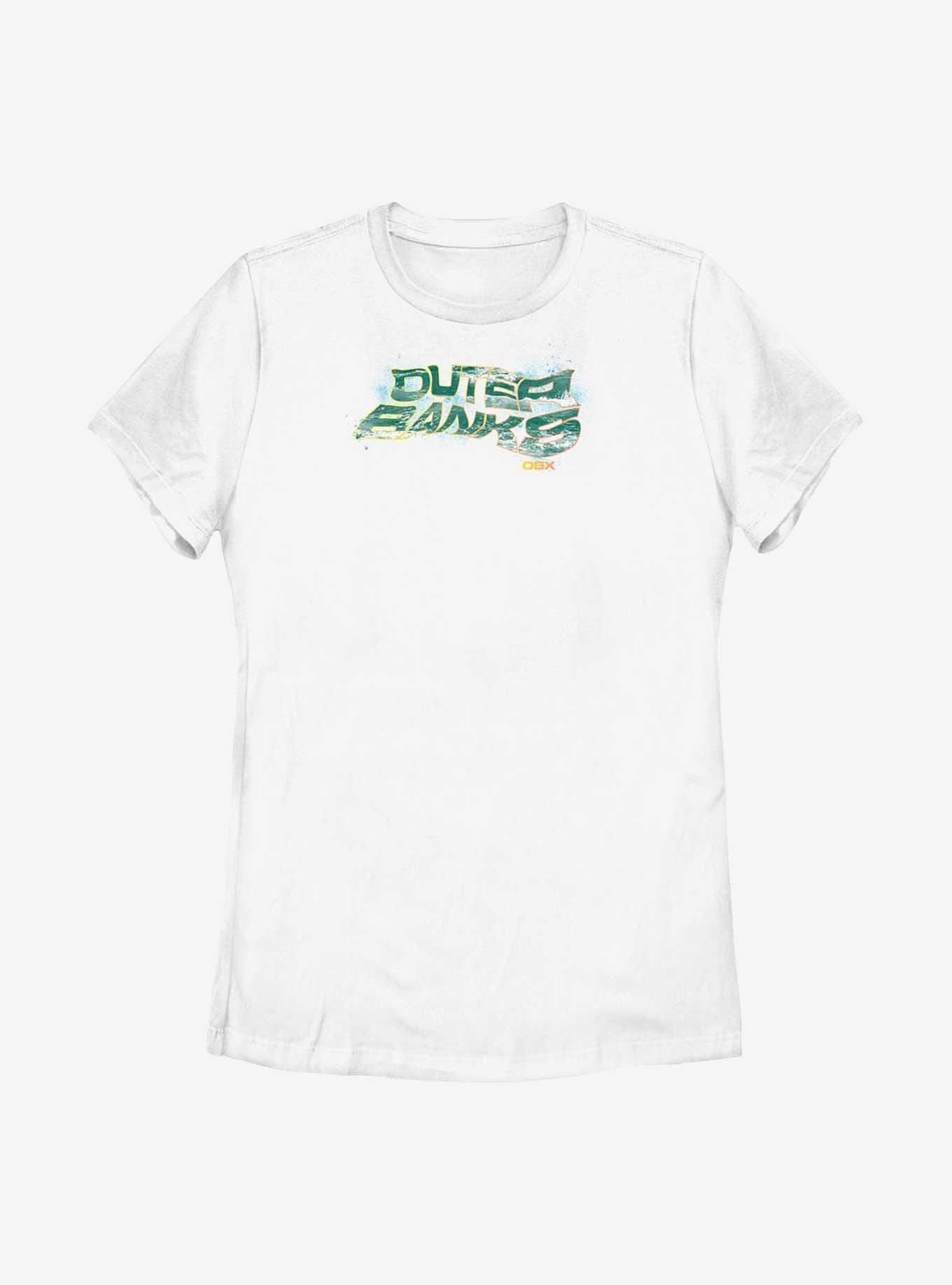 Outer Banks Rough Waters Womens T-Shirt, WHITE, hi-res