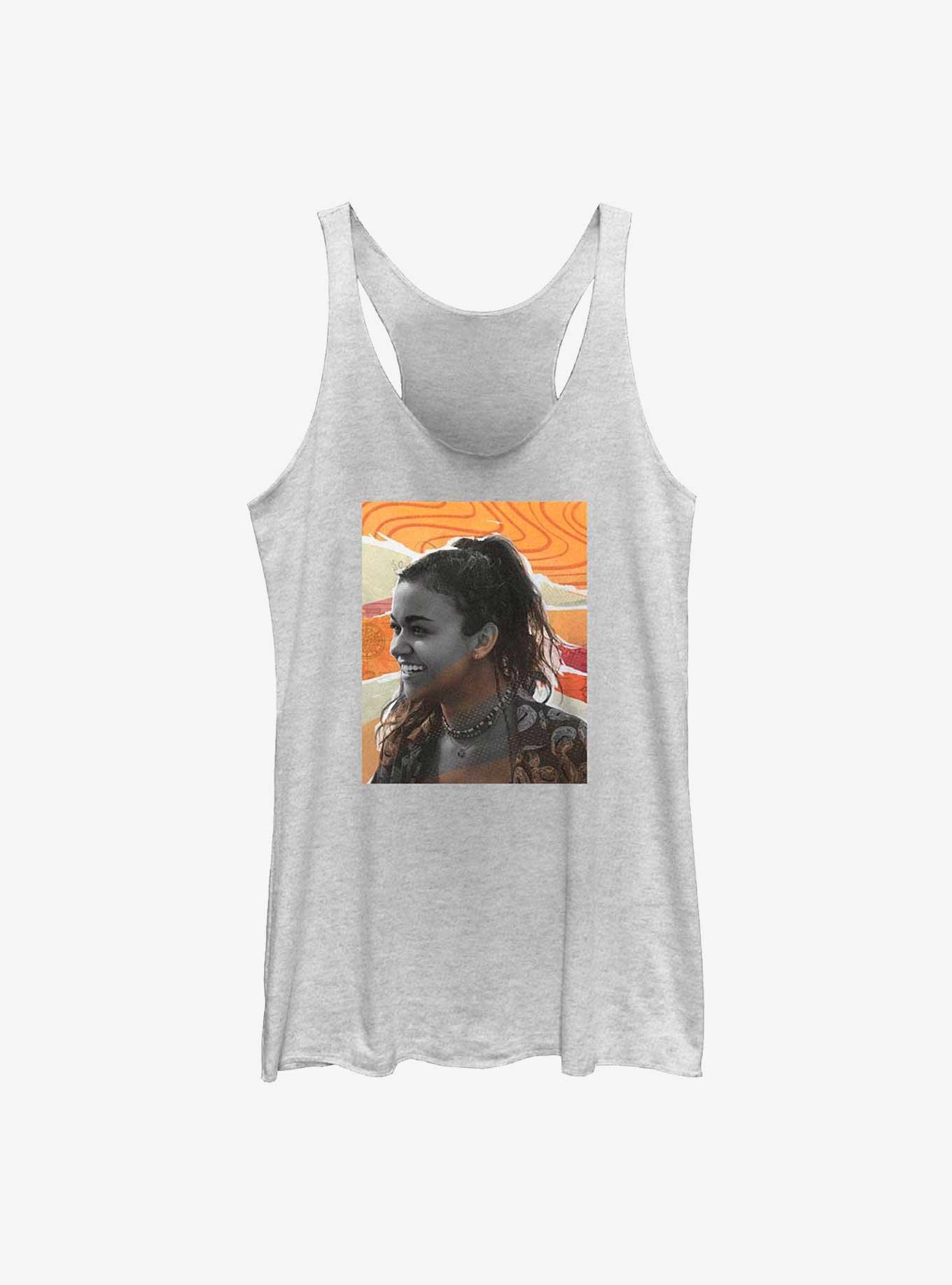 Outer Banks Kiara Portrait Womens Tank Top, WHITE HTR, hi-res