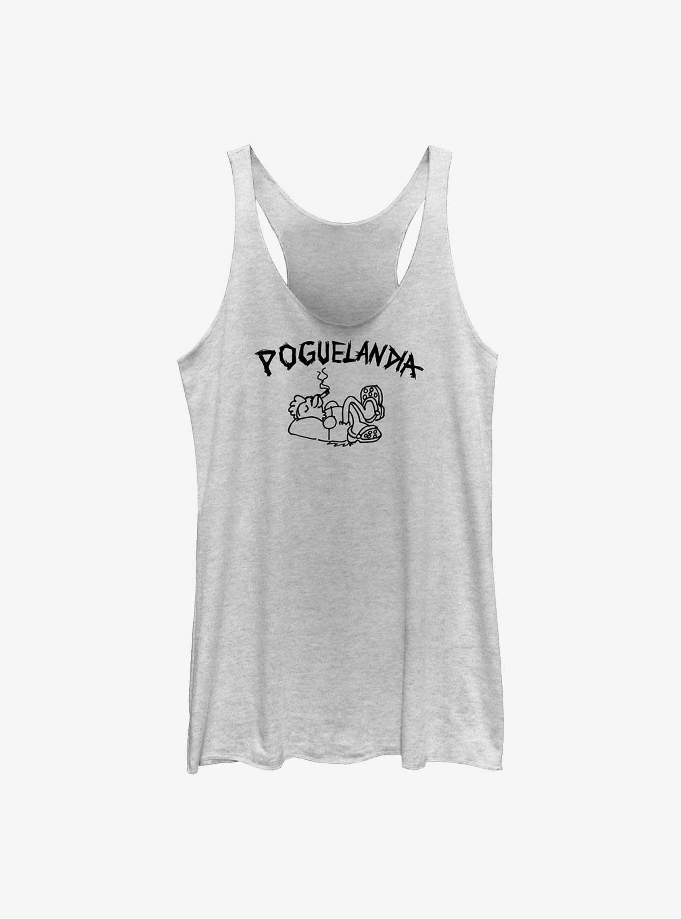 Outer Banks Poguelandia Womens Tank Top, WHITE HTR, hi-res