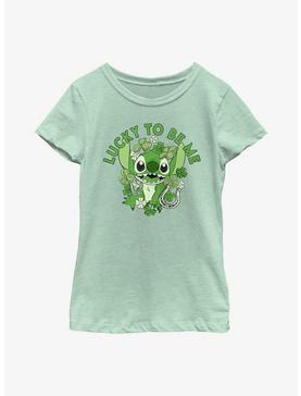 Disney Lilo & Stitch Lucky To Be Me Youth Girls T-Shirt, , hi-res