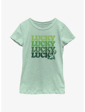 Disney Lilo & Stitch Lucky Stitch Stack Youth Girls T-Shirt, , hi-res