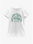 Star Wars The Mandalorian Grogu May Luck Be With You Youth Girls T-Shirt, WHITE, hi-res