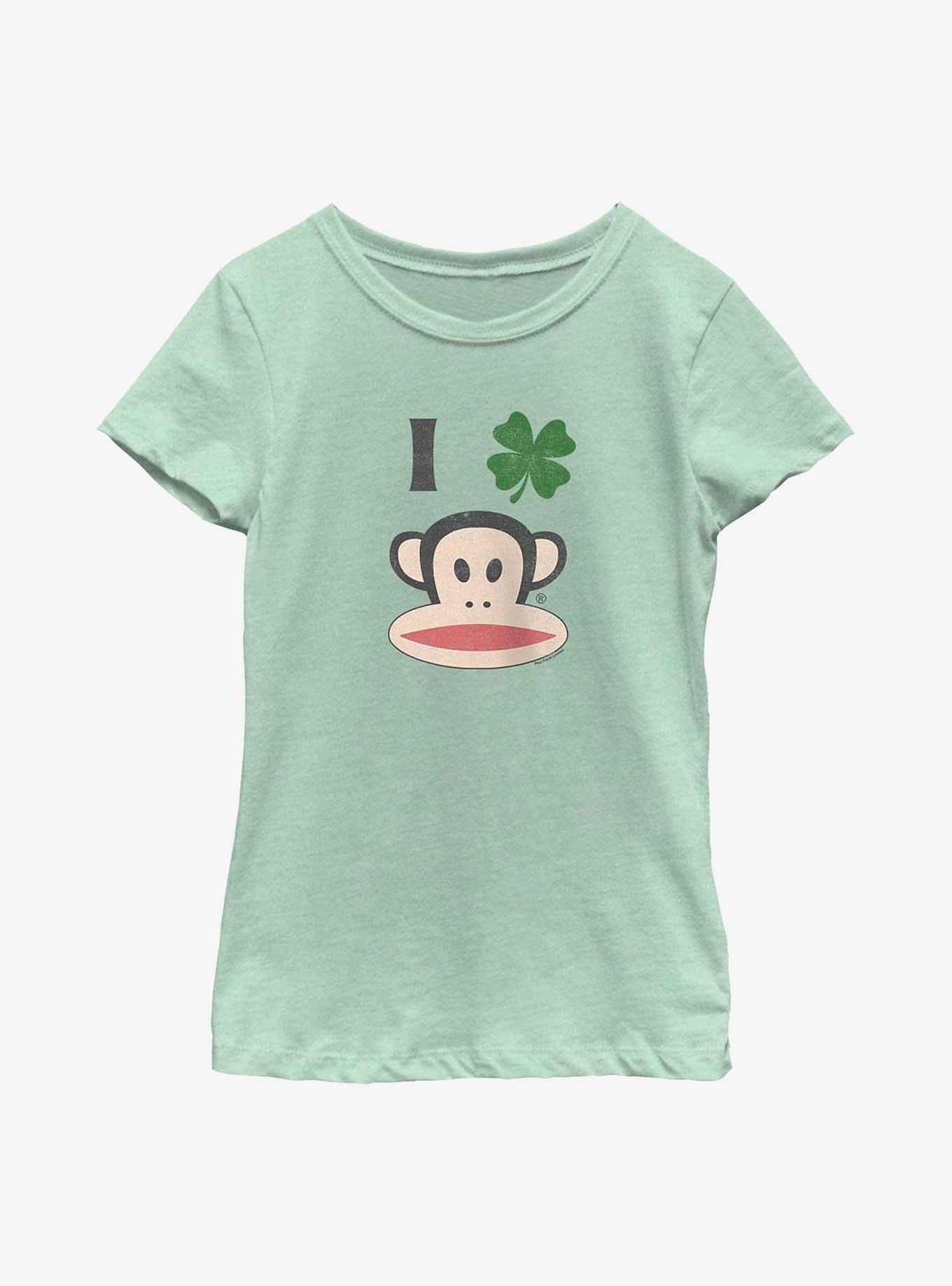 Paul Frank Shamrock Julius Youth Girls T-Shirt, MINT, hi-res