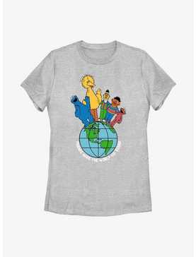 Sesame Street Friends Make The World Womens T-Shirt, , hi-res